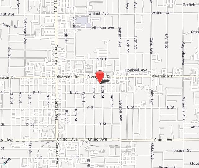Location Map: 12940 13th St. Chino, CA 91710