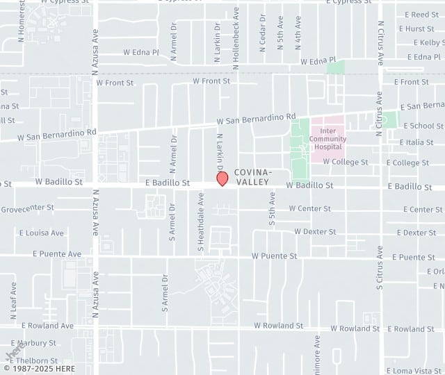 Location Map: 518 West Badillo St. Covina, CA 91722