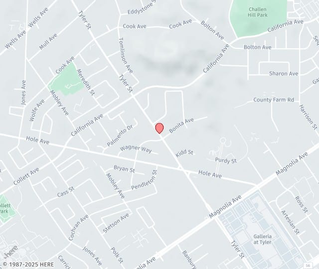 Location Map: 4140 Tyler St. Riverside, CA 92503