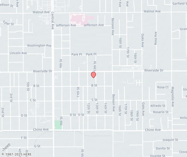 Location Map: 12940 13th St. Chino, CA 91710