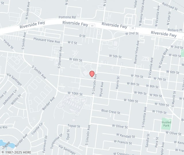 Location Map: 1112 West 6th Street, Ste 105 Corona, California 92882