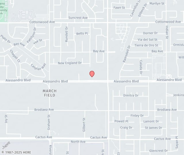 Location Map: 23750 Alessandro Blvd, STE O102 Moreno Valley, California 92553