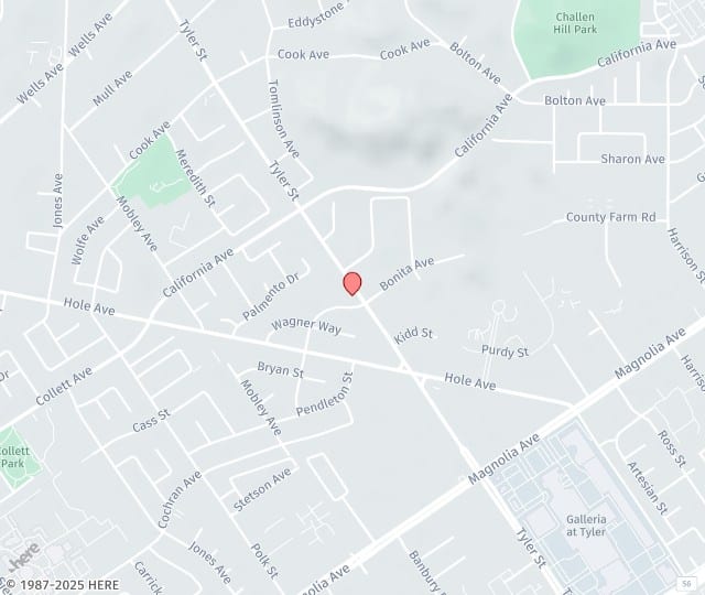 Location Map: 4140 Tyler Street Riverside, California 92503